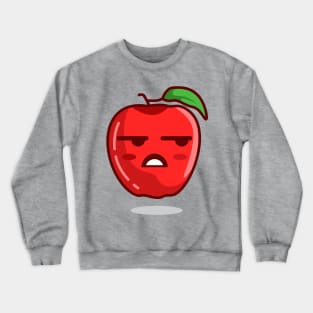 badmood sad react apple Crewneck Sweatshirt